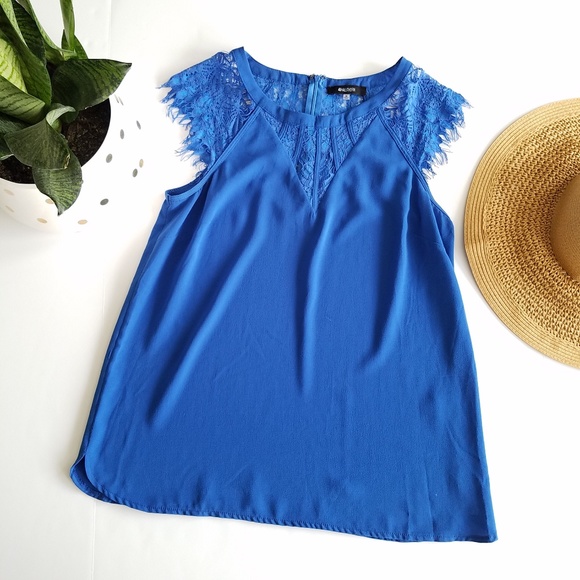 41 Hawthorn Tops - 41 Hawthorn | Stitch Fix Blue Lace Tank Shirt